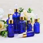 Anodized Painting Glass Serum Bottles , Eco Friendly Amber Dropper Bottles