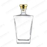 Rubber Stopper Sealing Type Square Glass Wine Bottle From Healthy Lead Free