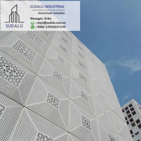 SUDALU Various Sizes Aluminum Solid Panel for Facade Cladding Exterior Decoration Metal Panel