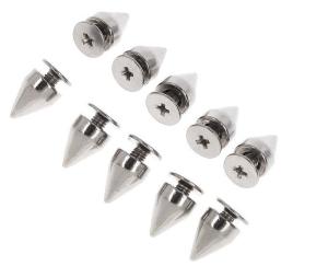 China 9.5mm Silver Color Metal Bullet Rivet Spikes Stud Punk wholesale