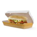 Eco-Friendly and Customized Paper Hamburger Boxes for Shop Logo Customer's Logo
