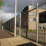 Galvanized Powder Coated Black Welded Metal Pipe Steel Fence Wrought Iron Fence