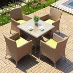 Outdoor Dining Set with Wooden Children Drawing Table and Chair Function Bar