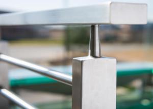 China Firmness Stainless Steel Railing / Steel Stair Railing Width Not Exceed 95MM wholesale