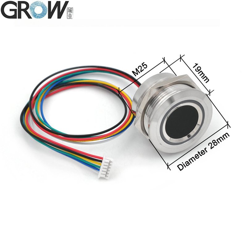 Grow R503-5V Waterproof DC5V Round RGB Fingerprint Module Sensor