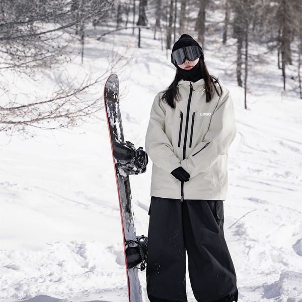 OEM Custom Couple American Style Snowboard Jacket Waterproof Windproof Thick Warm Winter Ski Outer Coat