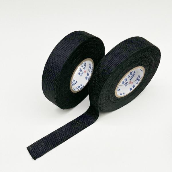 19mm 25mm Width Black Color Fleece Fabric Tape For Automotive Wire Harness