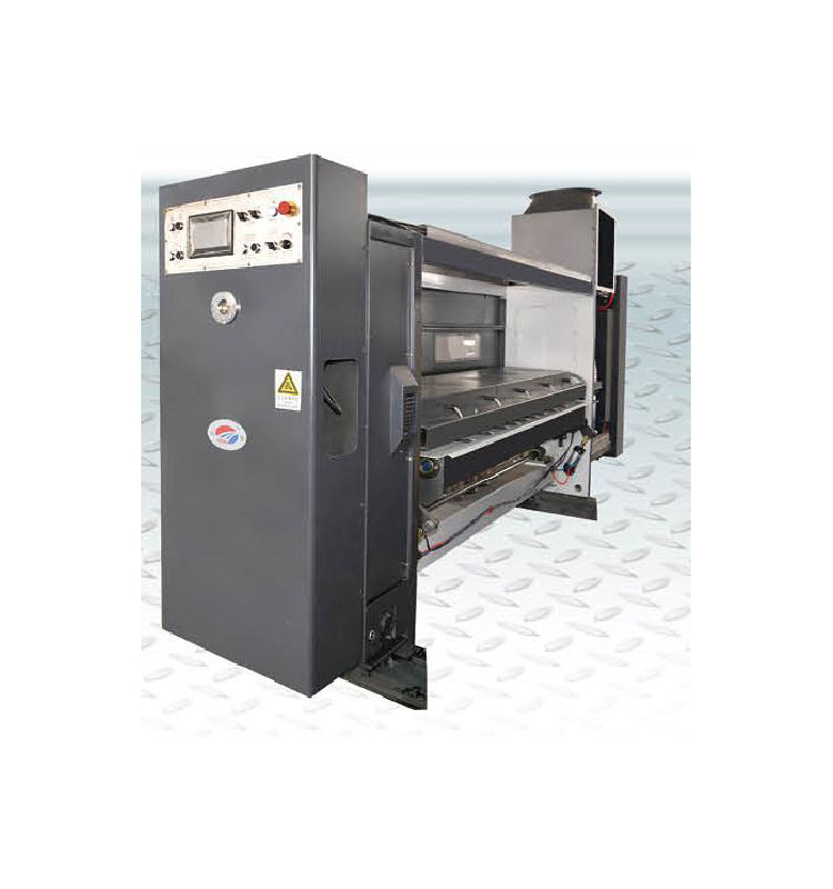 Cardboard 4 Colors Flexo Printer Oil-Coating Drying Machinery