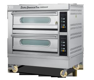 China 13.2KW Double Deck 60*40cm 4 Trays Catering Electric Oven wholesale
