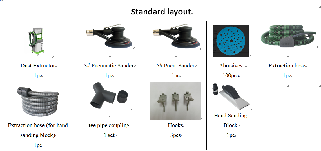 1200W Dry Sanding Machine For Car Paint Pneumatic Dust Free Vehicle Dry Sanding Primer