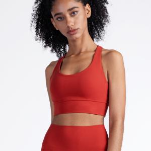 China OEM/ODM Bust Line Design Beautiful cross straps Back Three Dimensional Sense Yoga Tank Top Spring Activewear Yoga Vest wholesale