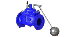 China Red / Blue Float Operated Valve , Ductile Iron Water Trough Float Valve wholesale