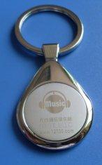 Customed size and shape Promotional Metal Keyrings with factory price