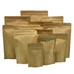food grade kraft paper dried fruit packaging bag zipper seal bag for food