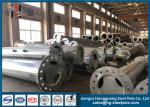 Hot Dip Galvanized Power Transmission Steel Electric Pole For Power Transmission