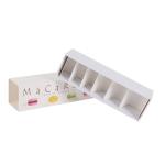 Eco Macaron Packaging Mini Paper Box CMYK Logo Printing Custom Design