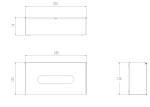 Stainless Steel Type Of Paper Dispenser On Desk Satin finish nakin holder paper