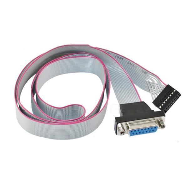 Fast Delivery Manufacture IDC to HDB 15 Pin Flat Cable Assemblies with Black
