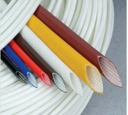 China Extruded Silicone rubber fiberglass sleeving wholesale