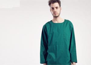 China Long Sleeves Scrubs Medical Uniforms , Round Neck Surgical Scrub Suit Uniform wholesale