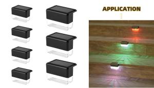 China High Brightness LED Solar Fence Lights Outdoor Decoration Solar Powered wholesale