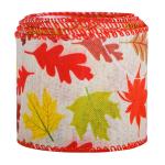 Thanks Giving Day Printed Burlap Ribbon 63mm Personalized Cotton Ribbon