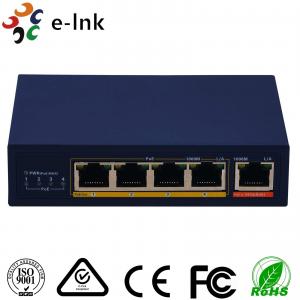 China 10 / 100 / 1000M PoE Input 4 Port Ethernet Switch 100M PoE Output Industrial Grade on sale