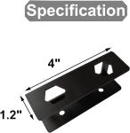 Aluminum Under Desk Laptop Holder Stand Tray for Table Keyboard Storage in
