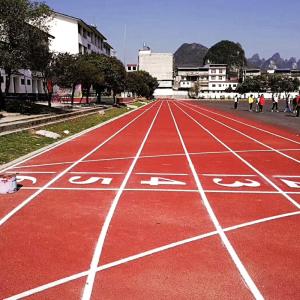 China Multicolor All Weather Jogging Track Flooring Material Aging Resistance wholesale