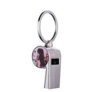 China Creative DIY Gift Sublimation Whistle With Keychain For Sublimation Photos Printing wholesale