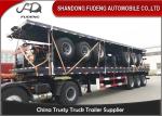 Carbon Steel 40 Ton Flatbed Truck Trailer BPW Axle With Air Bag Suspension