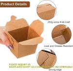 Takeout Boxes Paper, 8 OZ Take Out Food Container, Kraft Small To Go Box,
