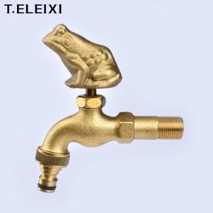 China Ceramic Cartridge Frog Handle NPT OEM Brass Bibcock wholesale