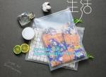 costomize slider ziplock pvc travel cosmetic bag, slider zipper bag with