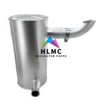287-0218 Excavator Silencer Muffler E320D 90mm Tail Pipe D 280*320 H 645 IN 70