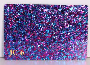 China Factory Wholesale 4x8ft 4mm Transparent Sweetheart Confetti Glitter Silver Glitter Acrylic Sheet wholesale