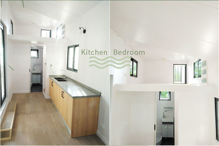 Light Steel Trailer Tiny Homes / Cabin Hotel Unit / Modular House On Wheels