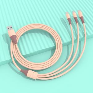 China One-to-three charging cable suitable for Android type-c Huawei mobile phone fast charging three-in-one iphone Apple cabl on sale