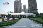 500 People Outdoor High Peak Tents With Hard Glass Wall for Auto Show