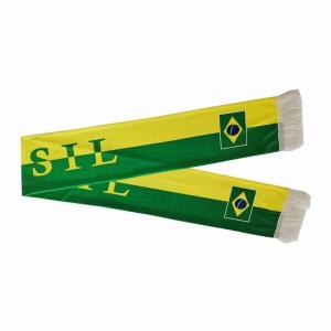 China Custom Flag Scarfs 100D Polyester Digital Printing Football Scarfs wholesale