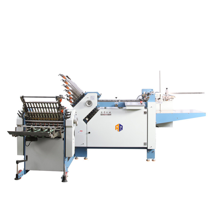 Cost-effective A3 Leaflets Insert Paper Cross Folding Machine With Gear Driving Paper Folder