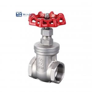 China 201 304 316 Stainless Steel Hard Sealed Gate Valve for Internal Threaded Water Pipe wholesale