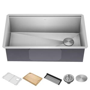 China 33*19 Inch Countertop Kitchen Sink Recommended for Minimum Cabinet Size 36 Inches wholesale