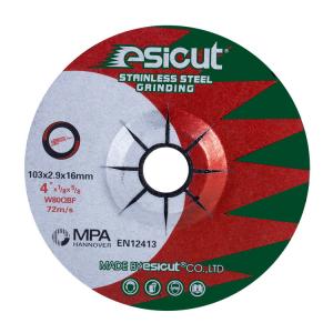 China 30 Grit To 600 Grit Flexible Green Grinding Disc 103mm*2.9mm*16mm wholesale