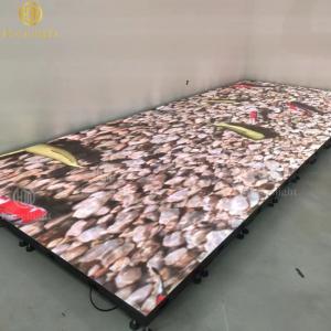 China Professional P3.91 P7.75 Indoor LED Dance Floor Panels with 600KG/SQM Withstand Level wholesale