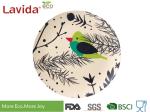 Plastic Side Bamboo Children Plates Easy Cleaning Anti - Bacteria Free Of Heavy
