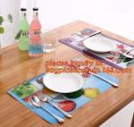 Wholesale price dining mat PVC Fabric silicone placemat table mat,tableware