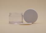 30ml Cylindric Round Opal Cosmetic Cream Containers White PETG Clear Body With