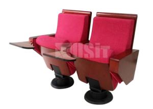 China UA-6222 High Resilient Foam Auditorium Theater Seating With Steel Structural Wood Veneer Finish wholesale
