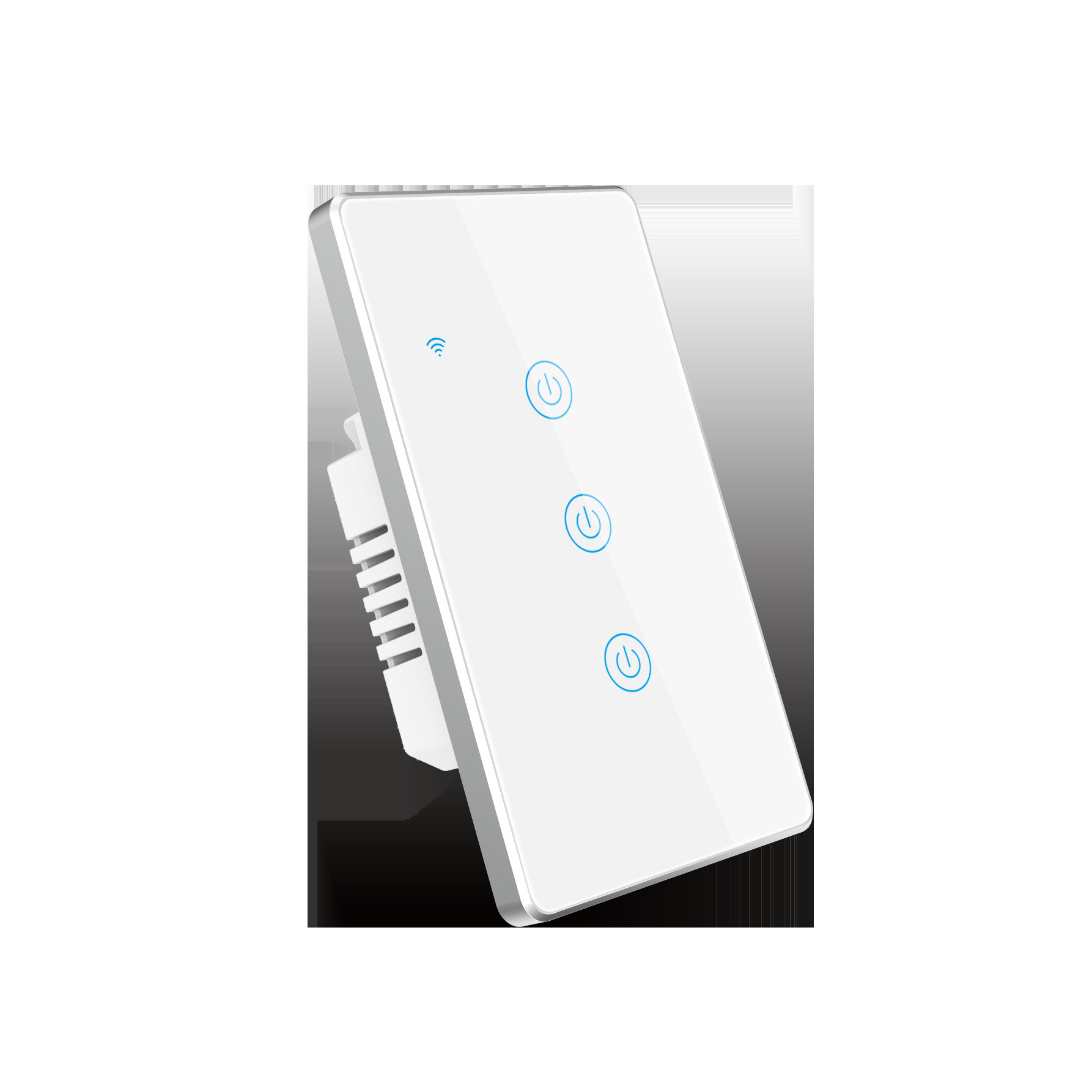Smart Home Tuya Smart Wifi Switch For Us Standard 3 Gang Metal Bezel App Remote Schedule Voice Control